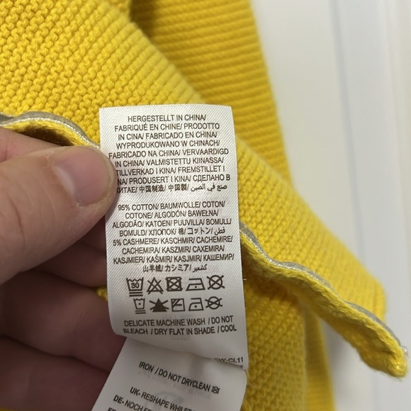Mini Boden Kids Yellow Cardigan Long Sleeve Sweater size 9-10y 140cm - Picture 4 of 7
